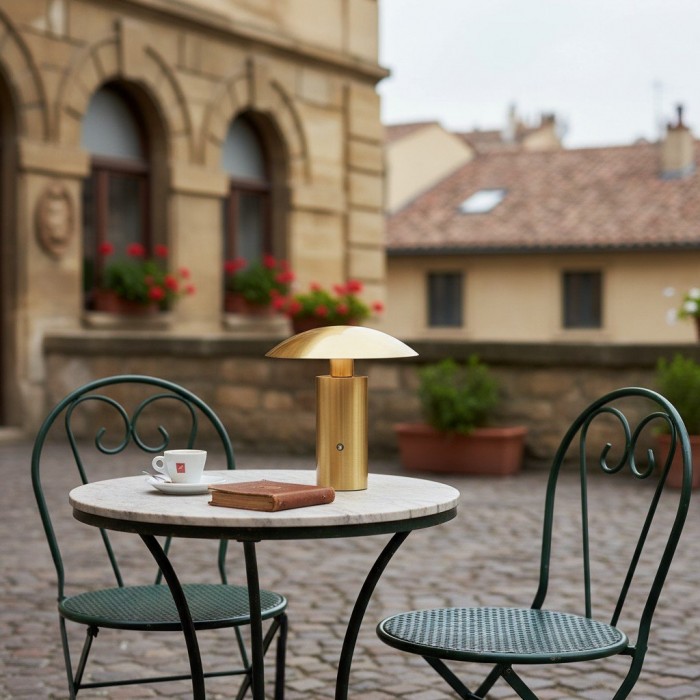 Oricone Portable LED Table Light - Touch-Dimmer Cordless Mushroom Lamp for Dining and Bedside HL2120