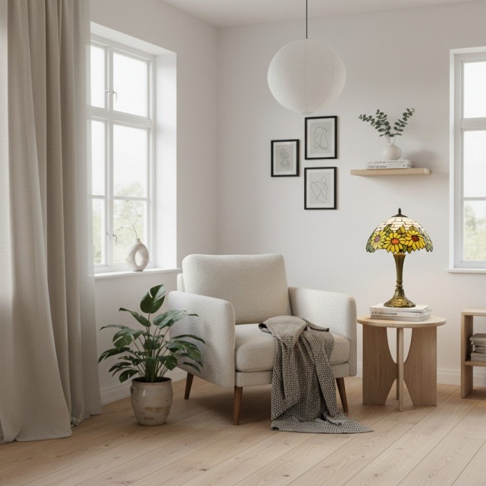 Handcrafted TF Sorenia Shade Lamp - Classic Tiffany Style Lighting for Home & Hospitality HL2084