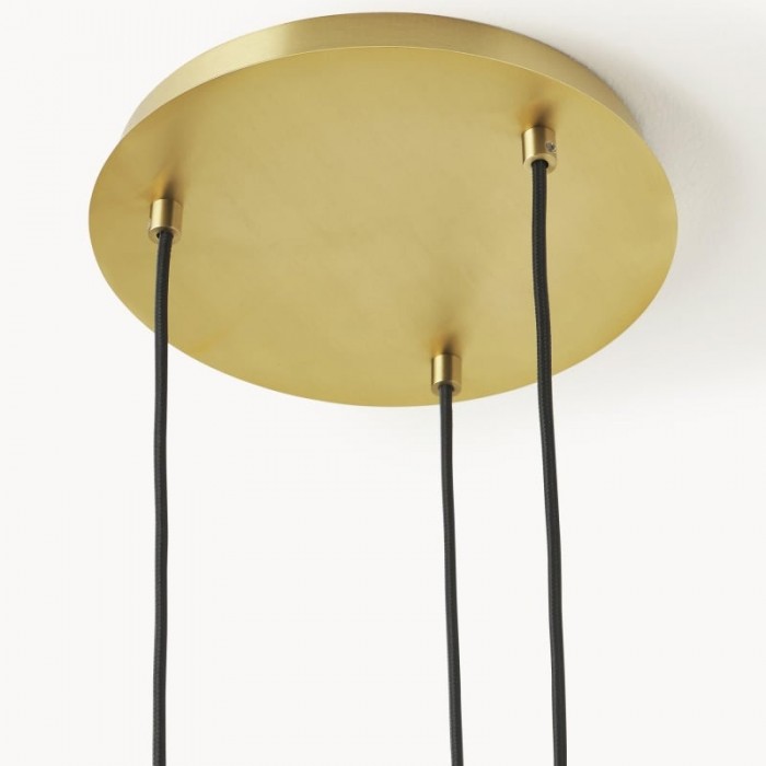 Glissora Hanging Light - Sculptural Cluster Design Tinted Glass and Metal for Entryway HL1986