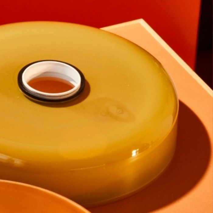 Kalo Modern Pendant Light - Sleek Metal Rod and Disc Orb Glass Design HL2260