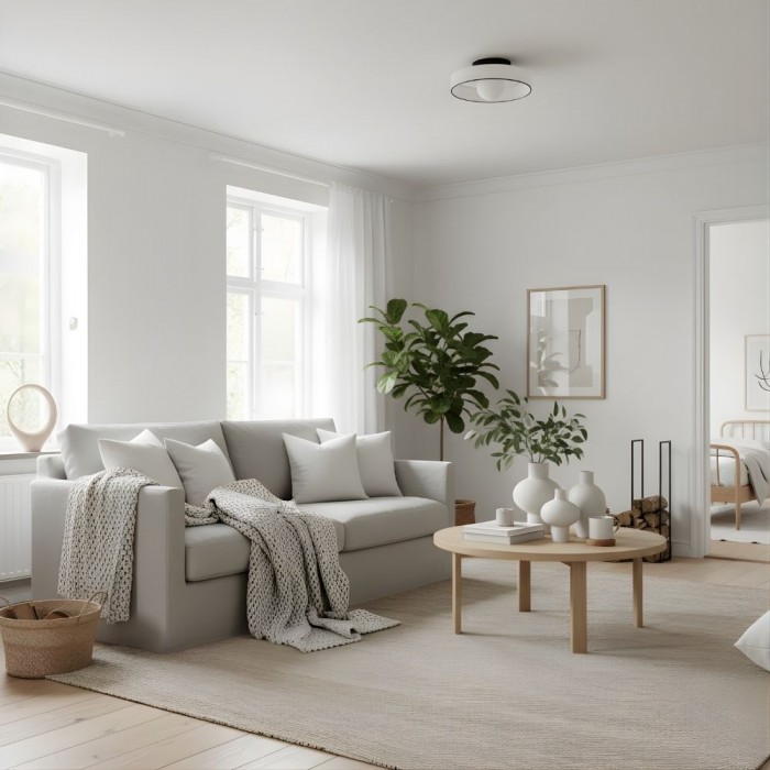 Kalo Wall Ceiling Light - Blown Glass Disc Orb Flush Mount Sconce HL2259