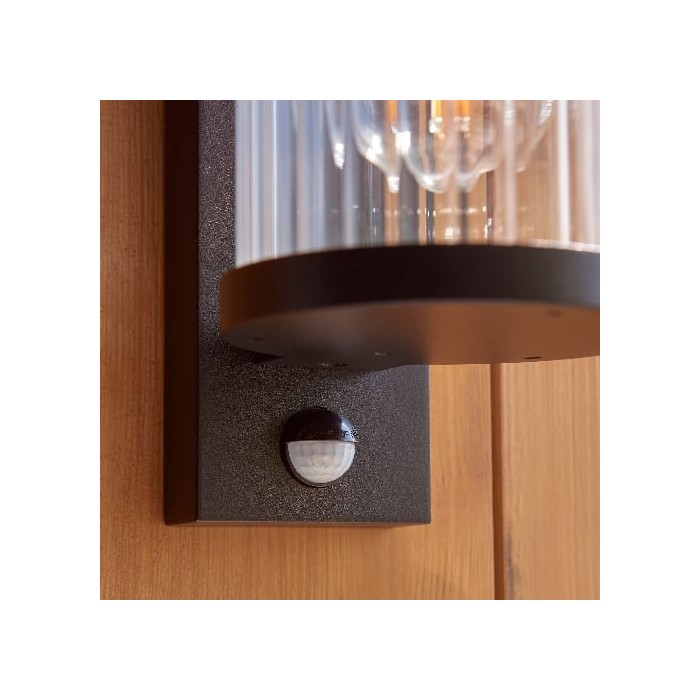 Karbonis Modern Outdoor Wall Sconce - Motion Sensor Security Light for Porch and Garden HL2205