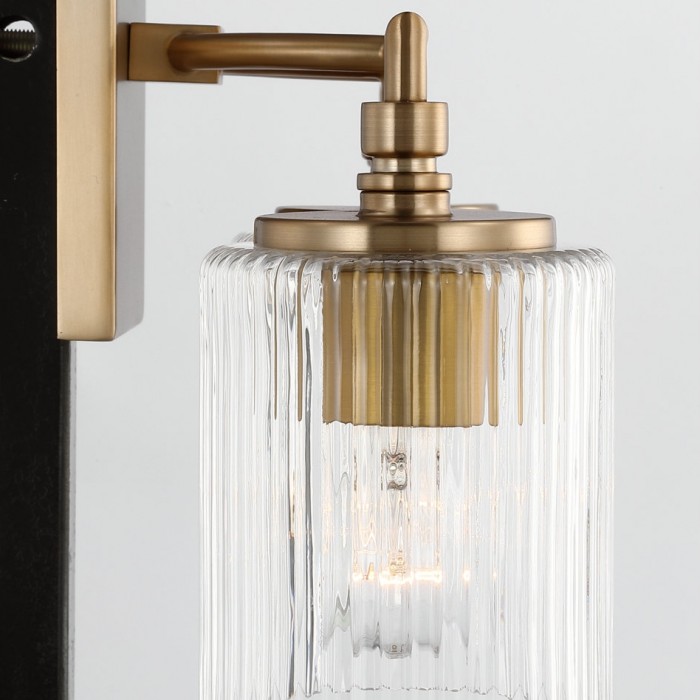 Applique murale Lirra à 3 lumières, intensité variable, verre et métal - Design moderne pour salle de bain et chambre HL1949