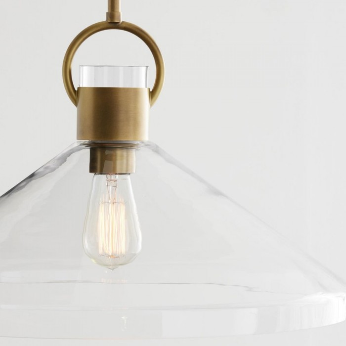 Lirra Industriële hanglamp van helder glas - Perfect voor keukeneiland en eetkamer HL1962