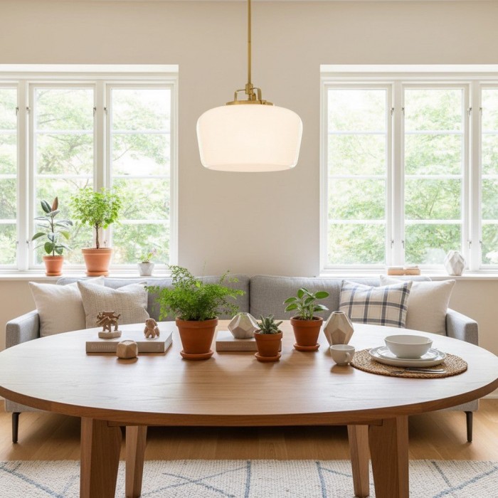 Lirra Opaalglazen Hanglamp - Moderne Verstelbare Metalen Hanglamp voor Keuken en Eetkamer HL1961