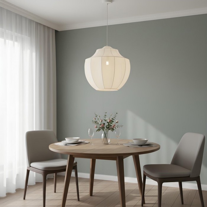 Lumifil Modern Mesh Pendant Light - Hanging Fabric Lghts are Suitable for Dining Rooms or Kitchen Islands HL1983