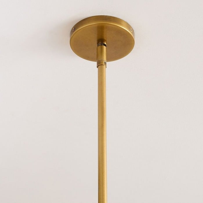 Lumvey Glass Round Chandelier - Elegant Pendant Light for Dining Room and Living Room HL1973