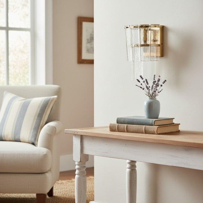 Lumvey stijlvolle glazen wandlamp - moderne design wandlamp voor sfeervolle gangen HL1937