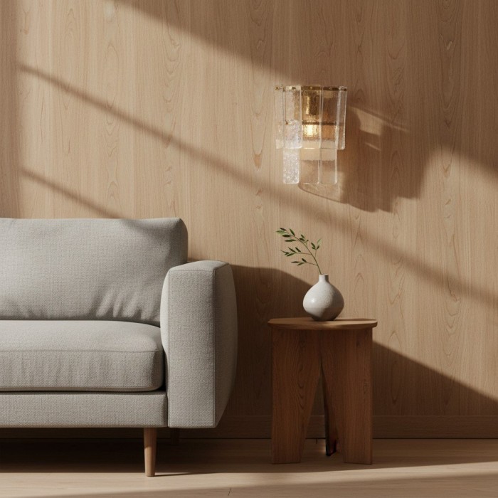 Lumvey stijlvolle glazen wandlamp - moderne design wandlamp voor sfeervolle gangen HL1937