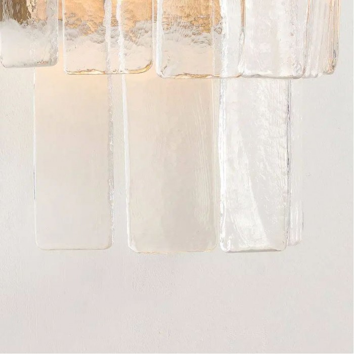 Lumvey Stylish Glass Wall Sconce - Modern Design Wall Light for Ambiance Hallways HL1937