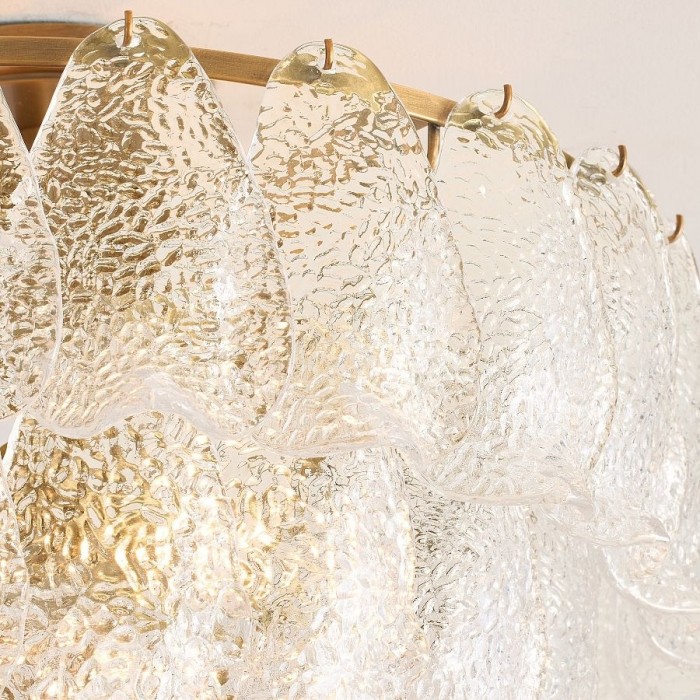 Lumvey Plafondlamp met Gelaagd Glas - Rond, Gestapeld Ontwerp voor Moderne Woning HL1969