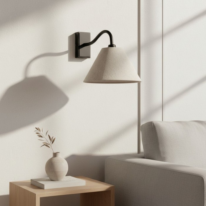 Lumweve Wall Light - Pleated Look Shade Refined Sconce for Corridor and Study HL2111