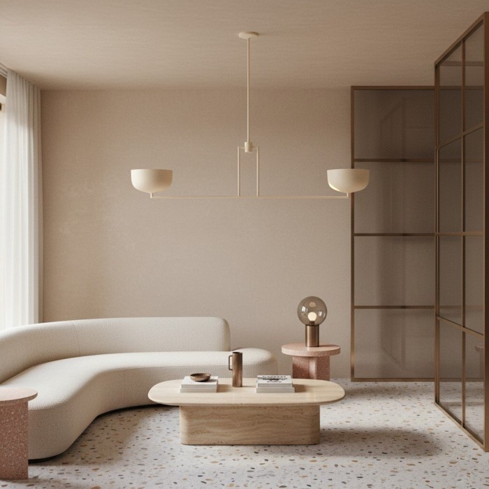 Lustrona Multi-Light Chandelier Metal Dome Shades - Streamlined Modern for Dining Room HL1872