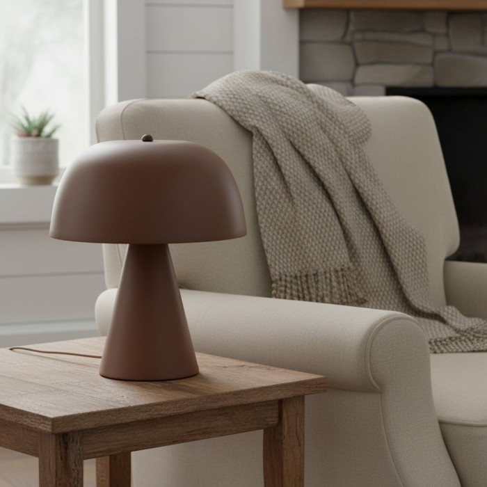 Lustrona Wembley Pleated Cordless Table Lamp Vintage - Inspired Accent Lighting for Living Room HL1846