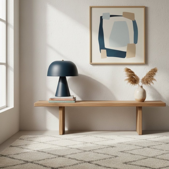 Lustrona Wembley Pleated Cordless Table Lamp Vintage - Inspired Accent Lighting for Living Room HL1846