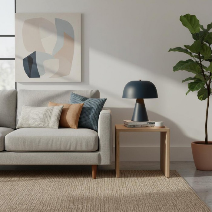 Lustrona Wembley Pleated Cordless Table Lamp Vintage - Inspired Accent Lighting for Living Room HL1846