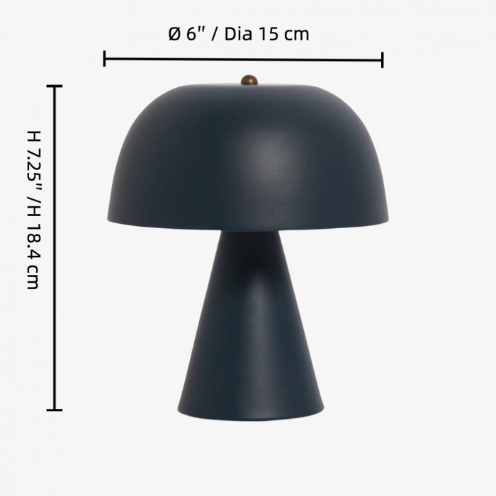 Lustrona Wembley Pleated Cordless Table Lamp Vintage - Inspired Accent Lighting for Living Room HL1846