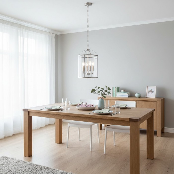 Luxvana Bell Shaped Glass Pendant Light - Industrial Metal Lantern Design Fixture for Kitchen HL2060