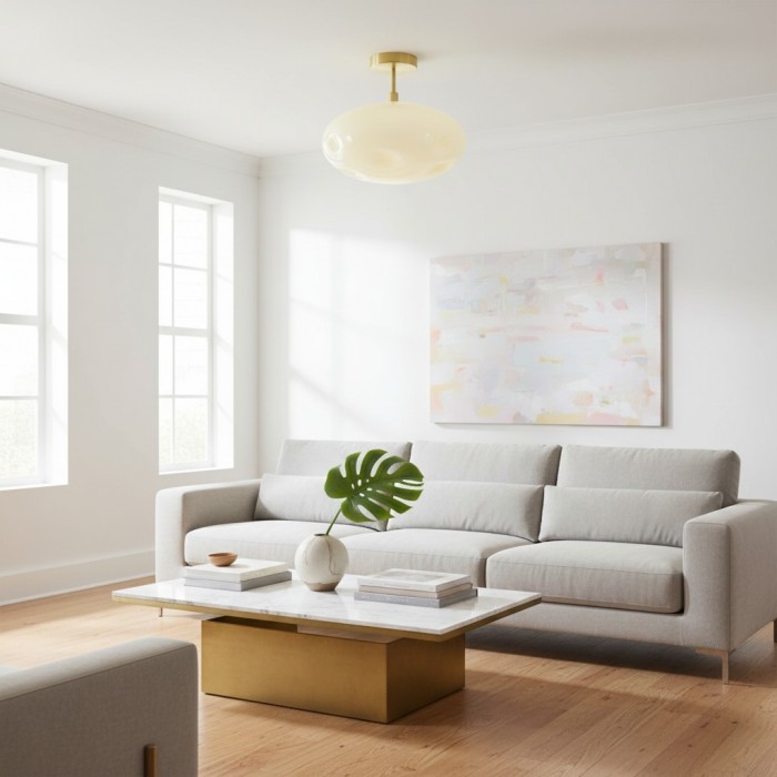 Orra Ceiling Lamp - Sculptural Globe Design Modern Minimalist Versatile for Living Room HL1982