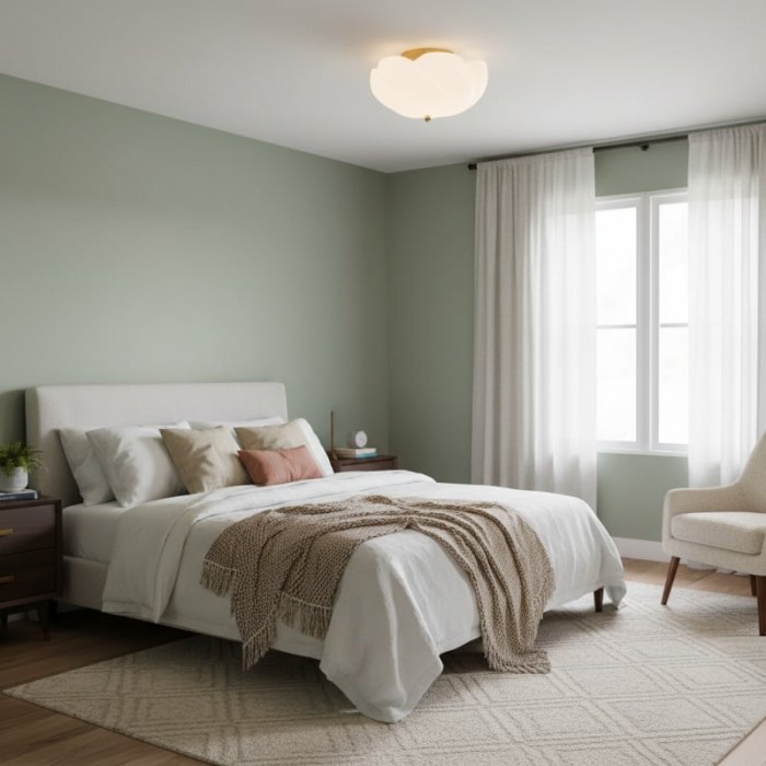 Modo plafondlamp - Minimalistische glazen kap met slank messing frame voor eetkamer of kantoor HL1908