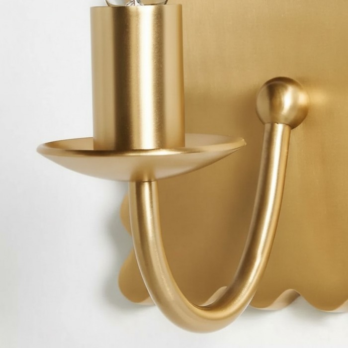 Modo Decorative Wall Light - Modern Wavy Metal Wall Sconce for Bedrooms and Hallways HL1890