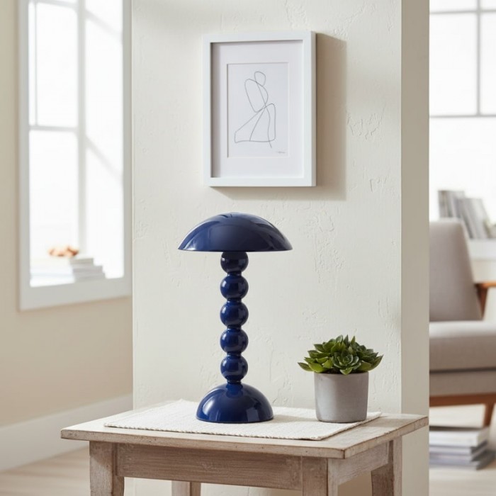 Modo LED Table Lamp - Orb-Stacked Base Mushroom Shade Perfect for Living Room or Bedroom HL1901