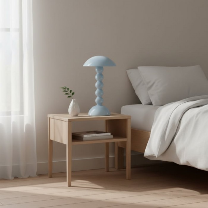 Modo LED Table Lamp - Orb-Stacked Base Mushroom Shade Perfect for Living Room or Bedroom HL1901
