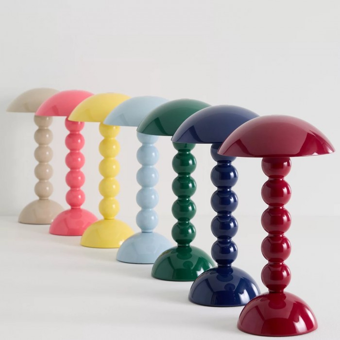 Modo LED Table Lamp - Orb-Stacked Base Mushroom Shade Perfect for Living Room or Bedroom HL1901