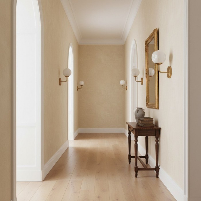 Modo Wandlamp van gebeeldhouwd glas - Moderne lamp met diffuus licht voor entrees HL1906