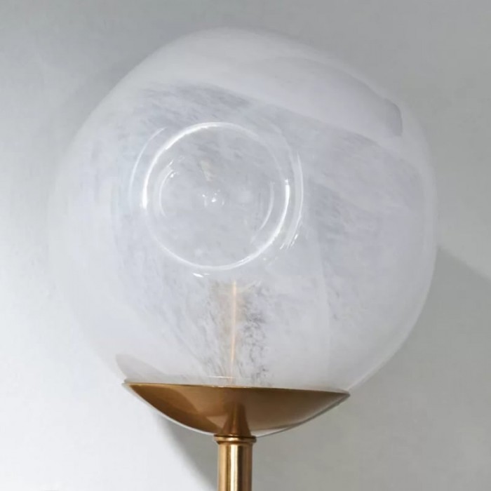 Modo Wandlamp van gebeeldhouwd glas - Moderne lamp met diffuus licht voor entrees HL1906