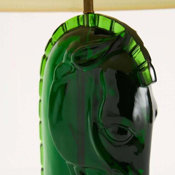 Modo Sculptural Horse Head Table Lamp in Resin - Decorative Table Light for Home Office HL1897