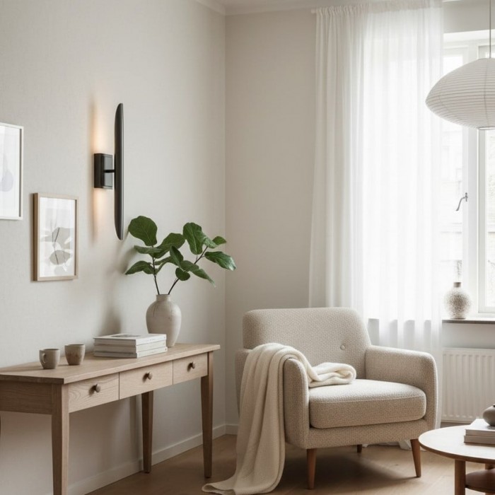 Modo Wandlamp Minimalistisch Metalen Frame - Eigentijds Design voor Slaapkamer, Hal en Kantoor HL1905