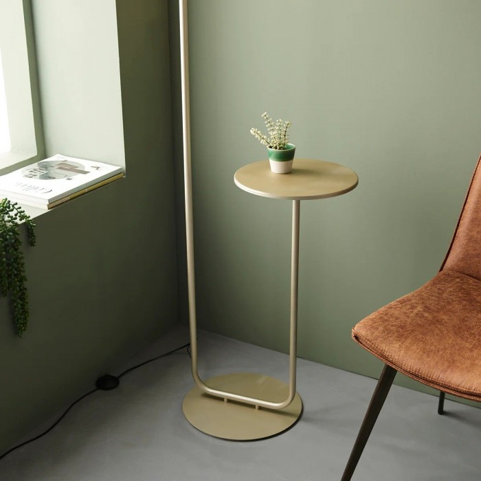 Lirra Multifunctionele Vloerlamp met Tafelbladdesign - Stijlvolle Staande Lamp voor Woonkamers HL2114