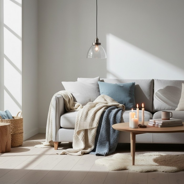 Novera Art Deco Dome Adjustable Height Glass Shade Pendant Light - Living Room HL2207