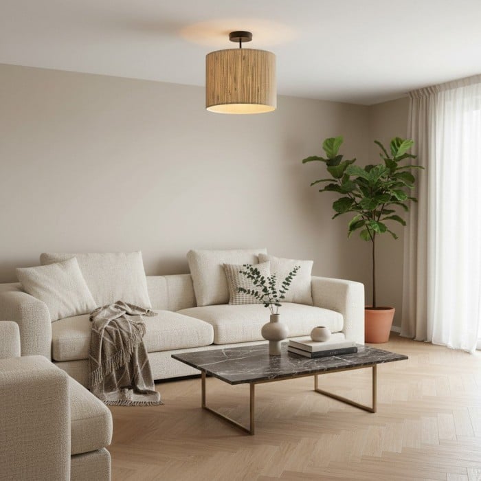 Oceorion Semi-Flush Ceiling Light Elegant Finish - Contemporary Industrial Style for Kitchen Lighting HL2118