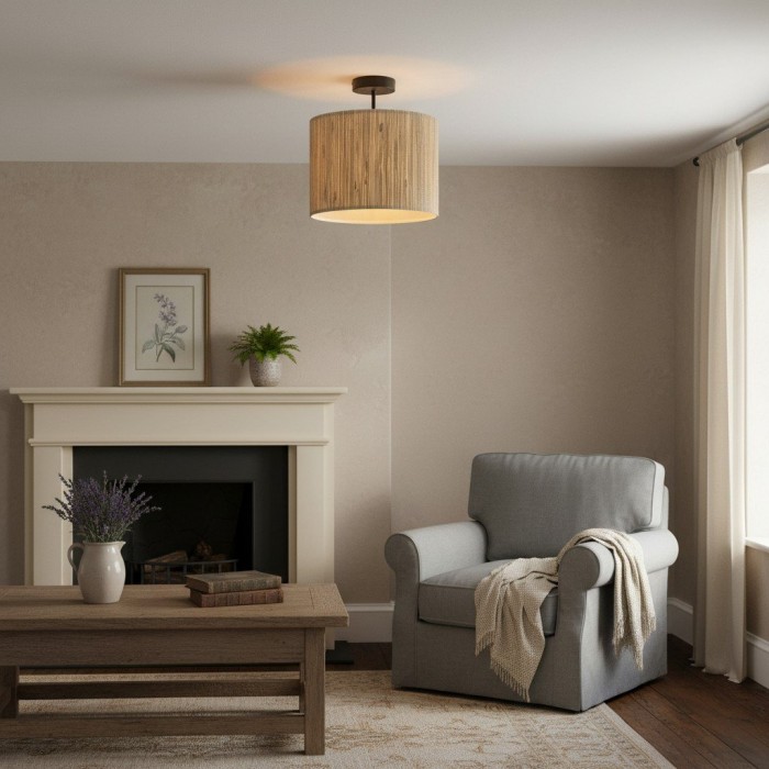 Oceorion Semi-Flush Ceiling Light Elegant Finish - Contemporary Industrial Style for Kitchen Lighting HL2118