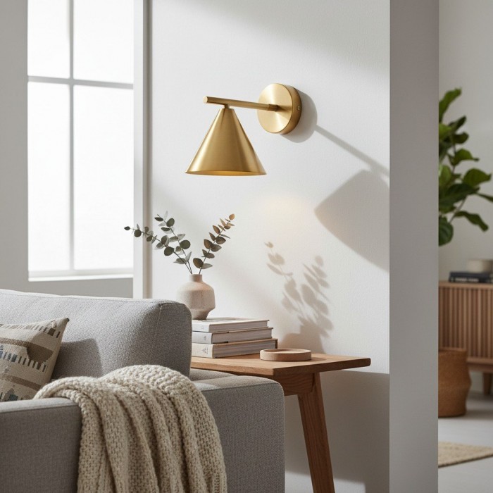 Oricone Moderne Wandlamp met Verstelbare Arm - Minimalistisch Metalen Design voor Huisinterieurs HL2148