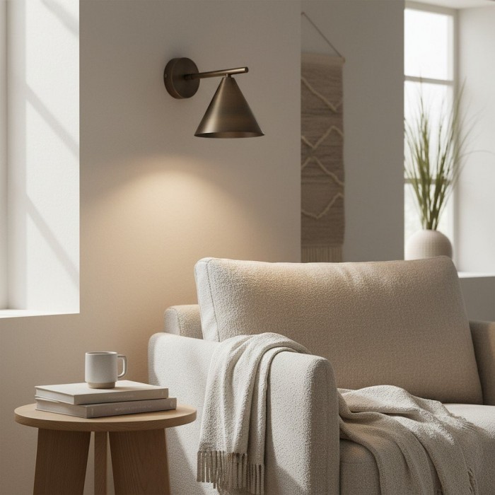 Oricone Moderne Wandlamp met Verstelbare Arm - Minimalistisch Metalen Design voor Huisinterieurs HL2148