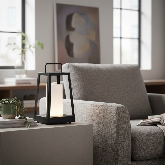 Ambulux draagbare buitenlamp - compacte lantaarn met esthetische uitstraling voor kamperen of dineren HL2189