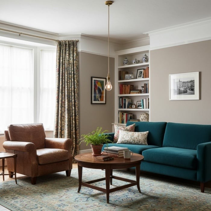 Plaitar Modern Brass Pendant Light - Minimalist Ceiling Fixture with Braided Cord for Hallways HL2190