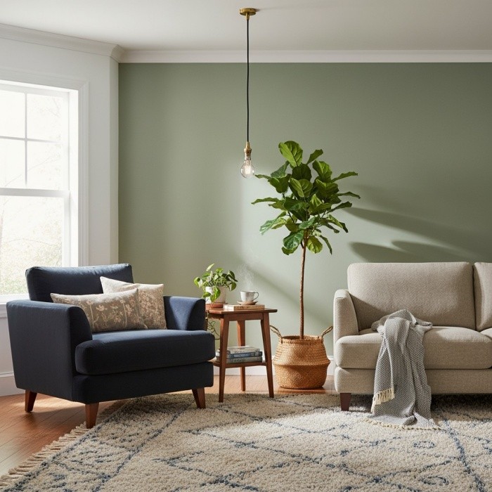 Plaitar Modern Brass Pendant Light - Minimalist Ceiling Fixture with Braided Cord for Hallways HL2190