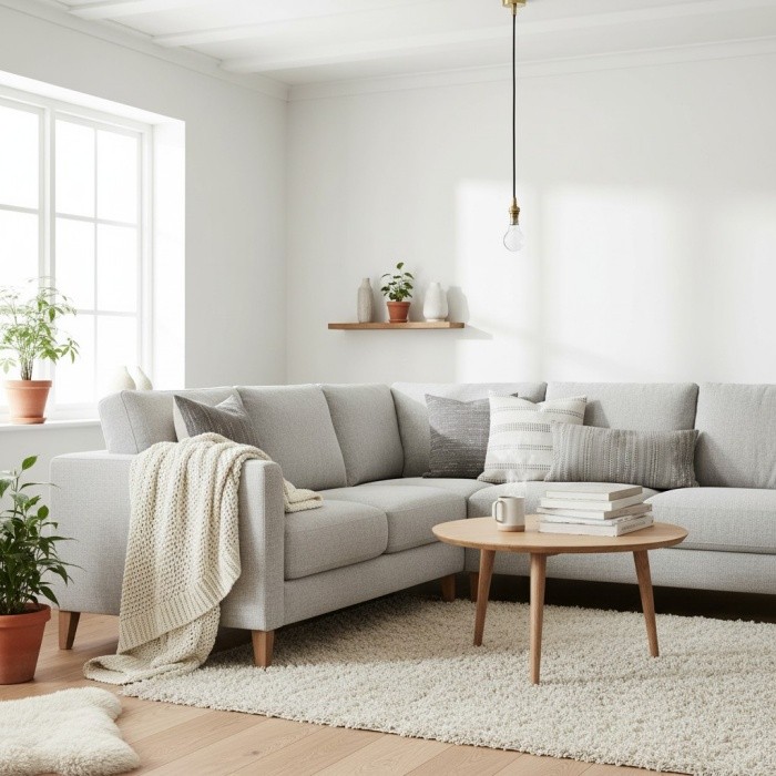 Plaitar Modern Brass Pendant Light - Minimalist Ceiling Fixture with Braided Cord for Hallways HL2190