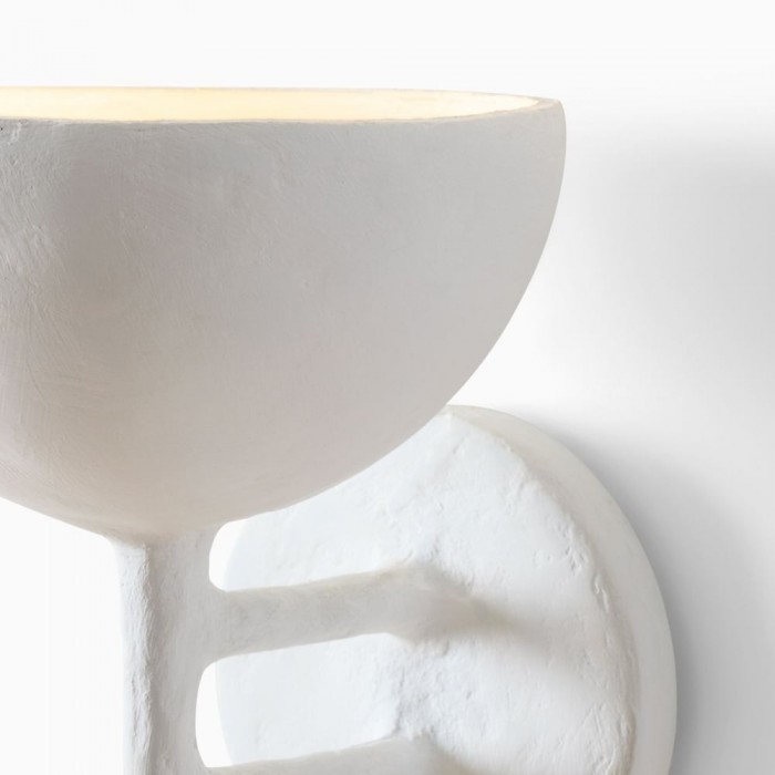 Plara Decorative Wall Lamp - Plaster‑Covered Metal Wall Light Clean Modern Style for Bathroom Vanity & Accent Walls HL1927