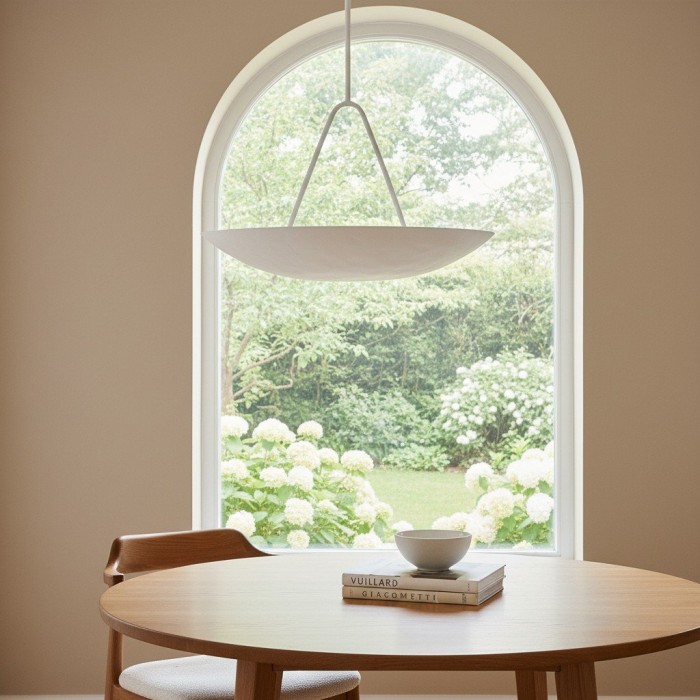 Plara Minimalist dome style hanging light with refined lines for home or commercial use HL1925