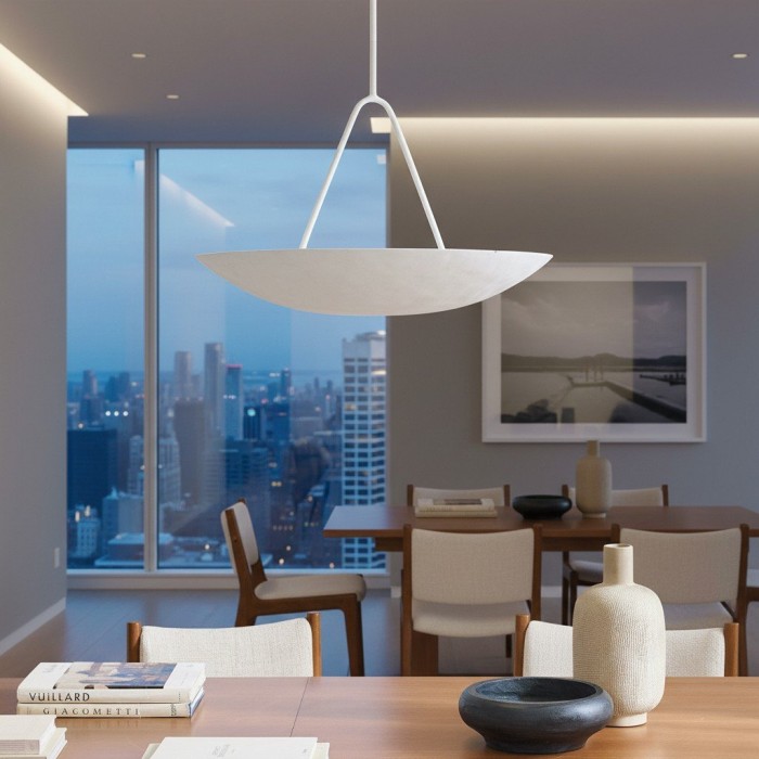 Plara Minimalist dome style hanging light with refined lines for home or commercial use HL1925