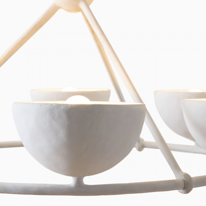 Plara Multi‑Light Chandelier - Modern Polyresin and Plaster for Dining & Foyer HL1928