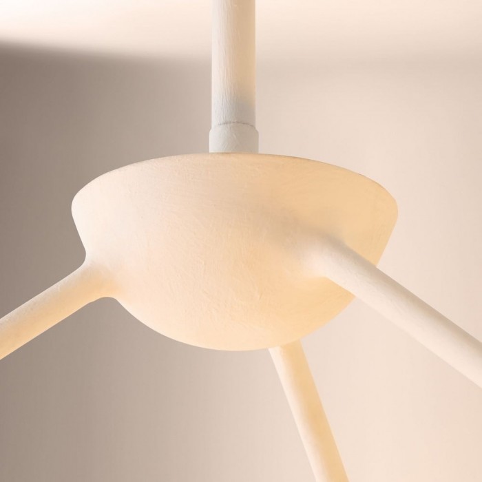 Plara Plaster-Texture Halo Chandelier - Modern Ring Ceiling Lamp for Living & Dining HL1924