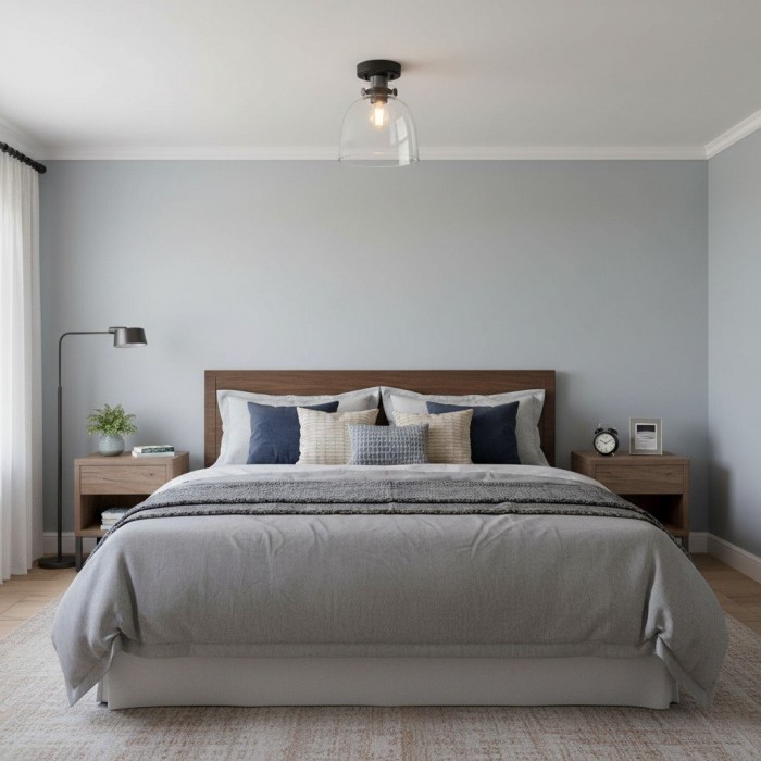 Ravion Knurled Chrome Ceiling Light Industrial Glass Shade - Living Room HL2023