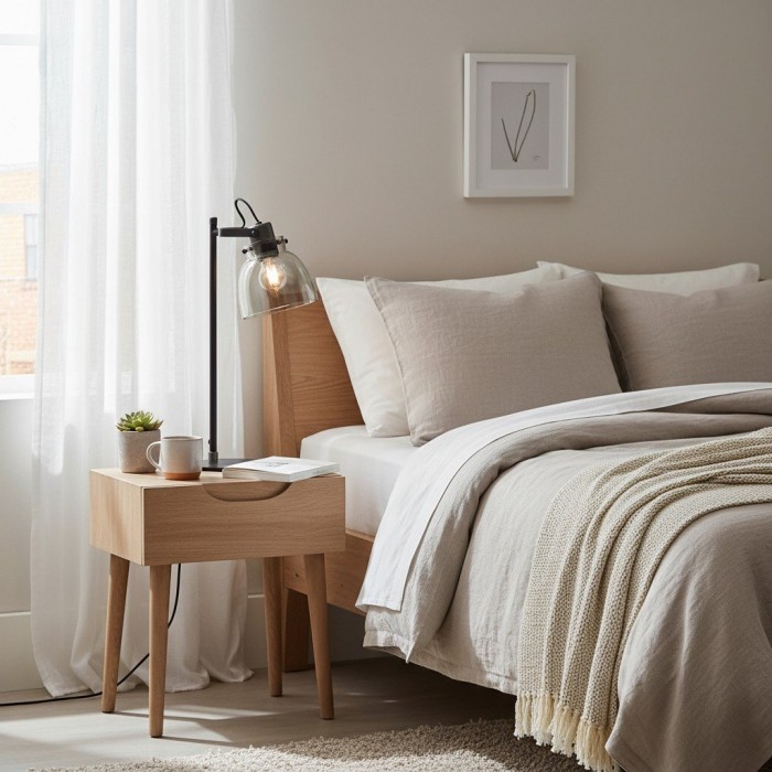 Readium Adjustable Table Lamp - Industrial Metal and Dome Glass for Bedroom and Study HL2065