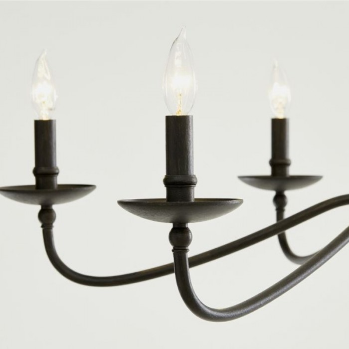 Reticula Modern Round Chandelier - Iron Frame with Open Circular Design for Dining or Entry HL1936